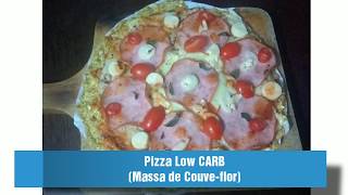 PIZZA LOW CARB  MASSA DE COUVEFLOR [upl. by Akived358]