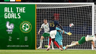 ALL THE GOALS  France 20 Ireland  UEFA Euro 2024 Qualifier Highlights [upl. by Issie]