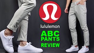 Lululemon ABC Pants Slim REVIEW  WORTH IT [upl. by Naitsihc]