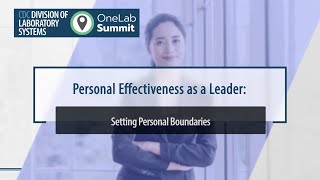 Personal Effectiveness as a Leader Setting Personal Boundaries [upl. by Akkire]