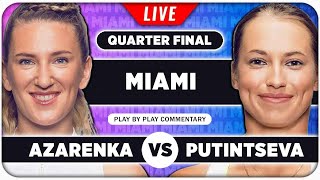 AZARENKA vs PUTINTSEVA • WTA Miami Open 2024 QF • LIVE Tennis PlaybyPlay Stream [upl. by Card241]