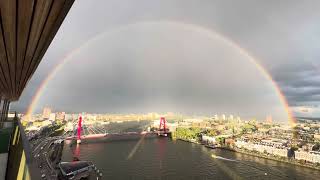 Regenboog Willemsbrug rotterdam 11 september [upl. by Egide]