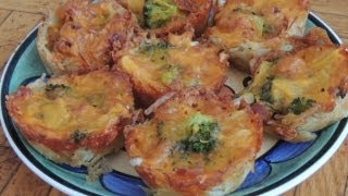 Broccoli Cheese Potato Baskets [upl. by Ahsyekal]