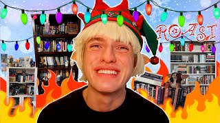 FESTIVELY roasting my subscriberss bookshelves  🎄🔥 [upl. by Ardie]