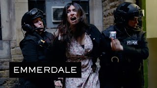 Emmerdale  Meena Is Finally Captured and Dragged Back To Her Cell [upl. by Isac]