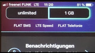 freenet FUNK unboxing  unlimitierte LTEFlat  AllNet für ca 30 €Mon [upl. by Ahsoem]