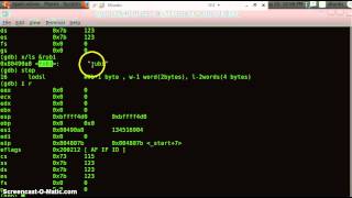 Assembly language programming Tutorial print Register Contents and using GDBavi [upl. by Ronnica]