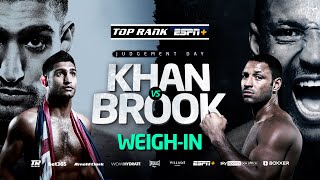 AMIR KHAN VS KELL BROOK  FULL WEIGHIN ⚖️🔥 [upl. by Haleemaj]