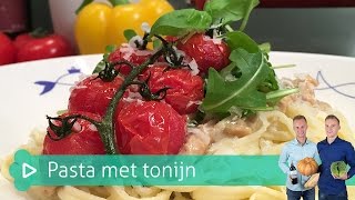 Pasta met tonijnsaus  Koken amp bakken met SterkInDeKeuken [upl. by Enelak]