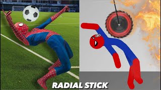 Best Falls  Stickman Dismounting compilation of funny moments 20 [upl. by Xela662]