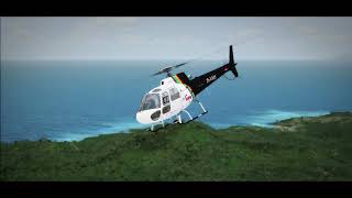 Nemeth Designs AS350 B1  St Lucia Helicopter Ops  FSX [upl. by Yelats]