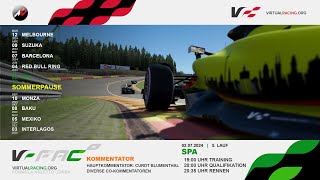 Assetto Corsa  FAC XI 2024  Lauf 5  Spa  virtualracingorg [upl. by Tucker]