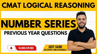 CMAT 2024  Logical Reasoning  Number Series  Previous Year Questions  Udit Saini cmat2024 [upl. by Alyahc]