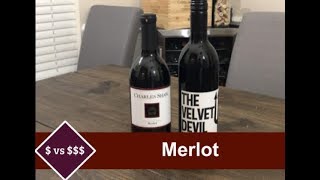 3 Vs 10 Merlot Cheap Vs Expensive Wine [upl. by Christalle18]