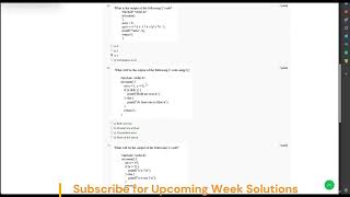 NPTEL Problem Solving Through Programming in C Week 3 Assignment Solution August 2024 IIT Kharagpur [upl. by Harrietta]