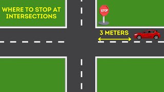 Where to Stop at Intersections  Everything You Must Know [upl. by Ahselrac65]