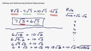 Adding and Subtracting Radical Expressions [upl. by Oly]