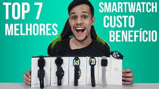 7 MELHORES SMARTWATCH 2022 custo benefício na minha opinião  Bom e Barato [upl. by Oiliruam571]