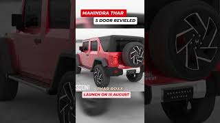 Thar 5 Door NEW Launch quotThe ROXx SUVquot Advance Booking from September mahindra thar [upl. by Shane151]