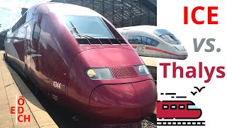 ICE vs Thalys Womit ist man besser unterwegs [upl. by Hayes544]