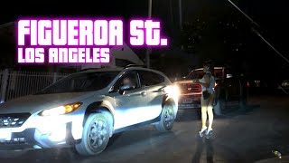 Figueroa Street in South Los Angeles Real Road Trip 4K HDR Video [upl. by Fae]