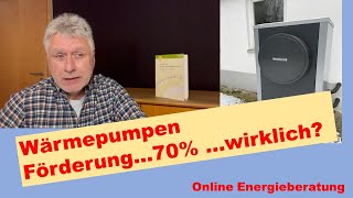 Förderung Wärmepumpe 70 nur für wen  Energieberatung Hinderhofer [upl. by Stew308]