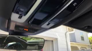 How to pair a garage door opener to the HomeLink system in a 2020 Porsche Cayenne [upl. by Aratal]