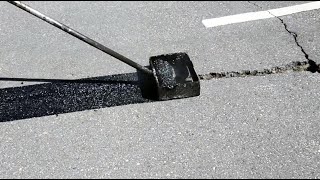 Repairing a wide crack with GAP Mastic [upl. by Ynnohj473]