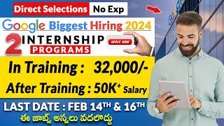 Latest Job Update🔥 Google Hiring 2024  Dont Miss this Chance  గూగుల్ నుంచి జాబ్ ఆపర్చునిటీ 2024 [upl. by Nesnar778]