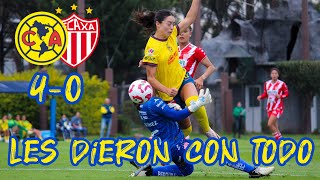 América Femenil vs Necaxa Femenil  Jornada 5  Liga BBVA Femenil  Resumen y goles [upl. by Mehalek]