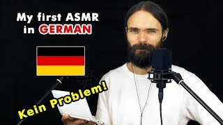 My first ASMR video in German flüstern asmr auf Deutsch a few triggers [upl. by Ilaw]