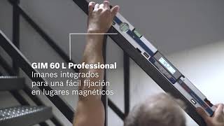 BOSCH GIM 60 L INCLINOMETRO DIGITAL LÁSER 360° CON IMANES Y PIE AJUSTABLE  080149 [upl. by Alexine]