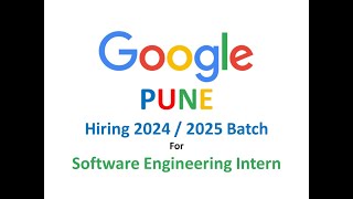 Google Hiring 2024  2025 batch Freshers [upl. by Zsa Zsa]