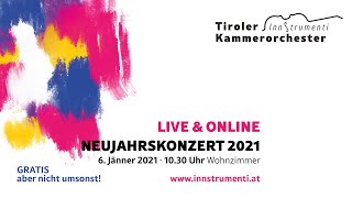 Neujahrskonzert 2021  Live amp Online [upl. by Aicirtel871]