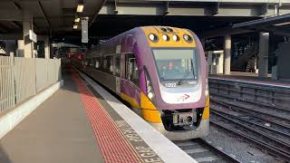 VLine VL02 amp VL53 Departing Southern Cross Station to Shepparton HORN SHOW [upl. by Asenej]