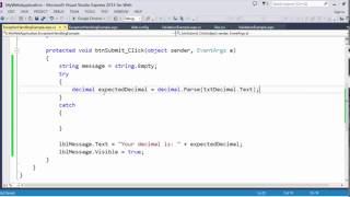 Introduction to ASPNET Web Forms Error Handling [upl. by Auqinimod243]