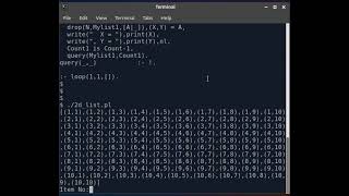 Prolog Program to create a 2D List then query by index [upl. by Surovy]