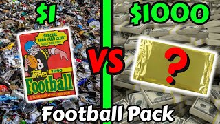 1 vs 1000 Pack of Football Cards [upl. by Lev]