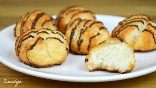 Recette 22  Rochers à la noix de coco  Macaroon cake [upl. by Tollman]