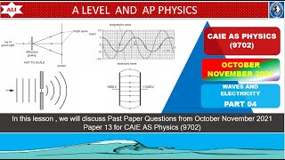 AS LEVEL PHYSICS 9702 PAPER 1OCTOBERNOVEMBER 2021  Paper 13  970213ON21  Part 04 [upl. by Odnolor]