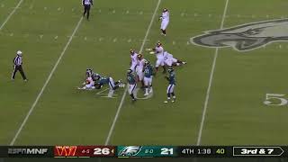 Eagles LOSE undefeated season with this late hit by Brandon Graham 😬 [upl. by Sielen]