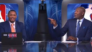 NBA TVs most awkward pregame show ever as Sam Mitchell threatens cohost Chris Miles [upl. by Sandro415]