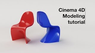 Panton Chair modeling tutorial with C4D [upl. by Selry]