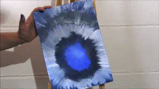 Tie Dye Painting  Quick and Easy Idea  How To Paint with One Paintbrush [upl. by Eseeryt]