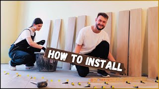 How to Install PeelandStick Vinyl Flooring Over Existing Flooring [upl. by Adnoral]