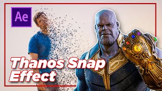 Thanos Snap Disintegration Effect  After Effects Tutorial [upl. by Maclay375]