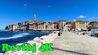 Rovinj Croatia Walking tour 4K [upl. by Wernda418]