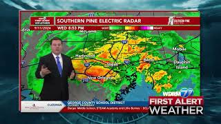 WDAM Proof of Brand  First Alert Weather  Hurricane Francine Coverage 15 [upl. by Ajim]