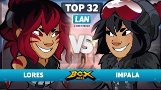 Lores vs Impala  Top 32  Brawlhalla World Championship 2023  LAN 1v1 [upl. by Iror]