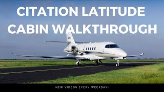 16 Million Cessna Citation Latitude Cabin Tour [upl. by Dnalyaw]